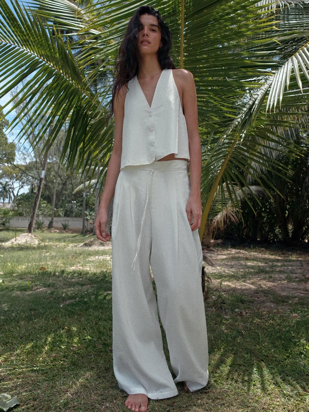 ZARA WIDE LEG PANTS DARTS